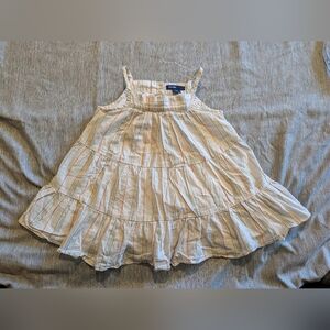 GAP Kids Casual Striped Dress in Cream and Orange